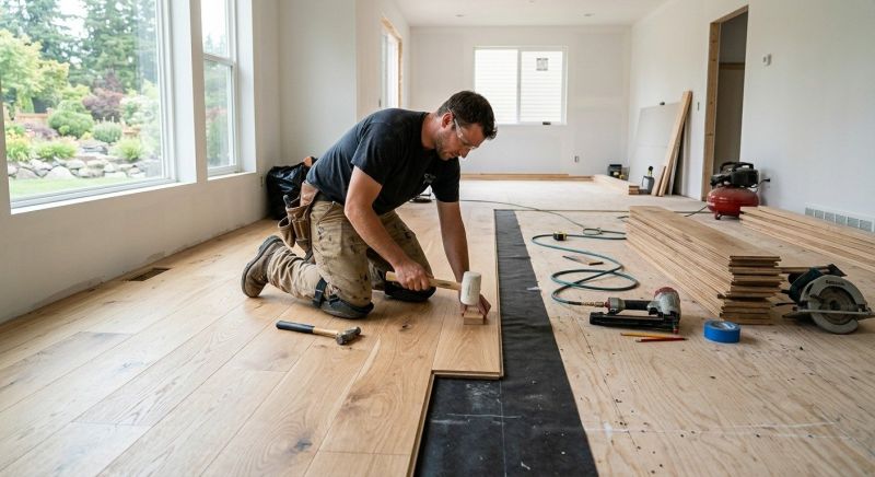 Oak Floor Installation in Bethany Beach, DE