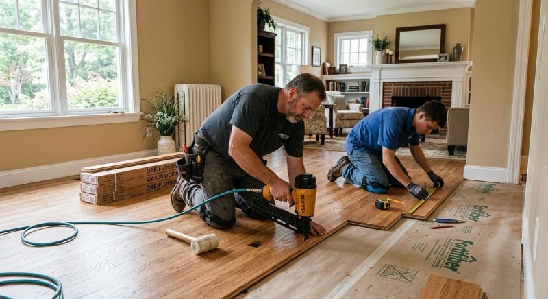 Oak Floor Installation in Bethany Beach, DE