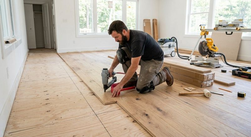 Oak Floor Installation in Bethany Beach, DE