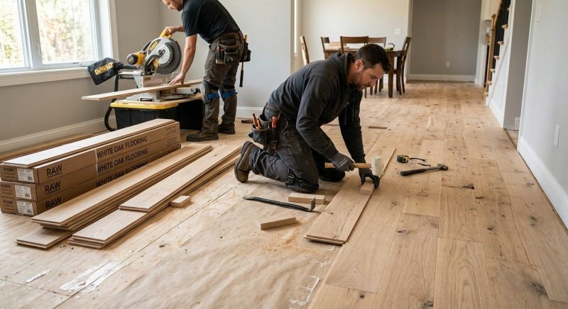 Oak Floor Installation in Millville, DE