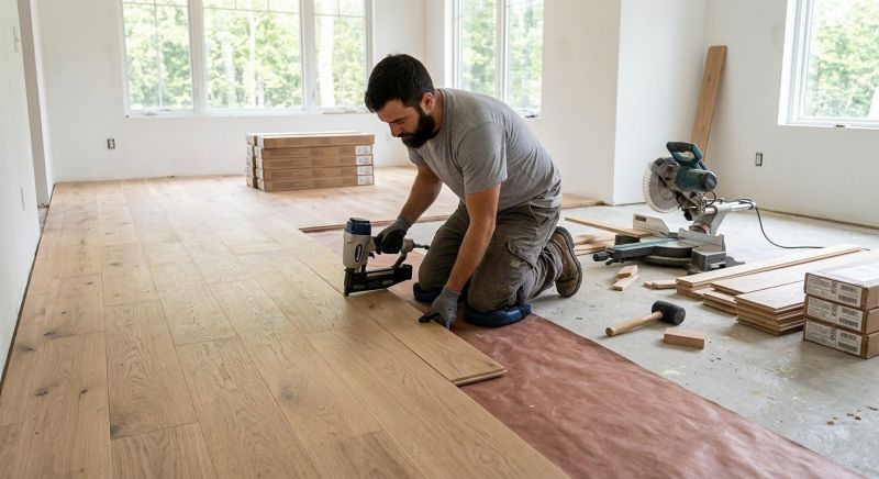 Oak Floor Installation in Millville, DE