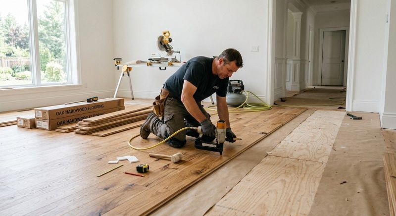 Oak Floor Installation in Millville, DE