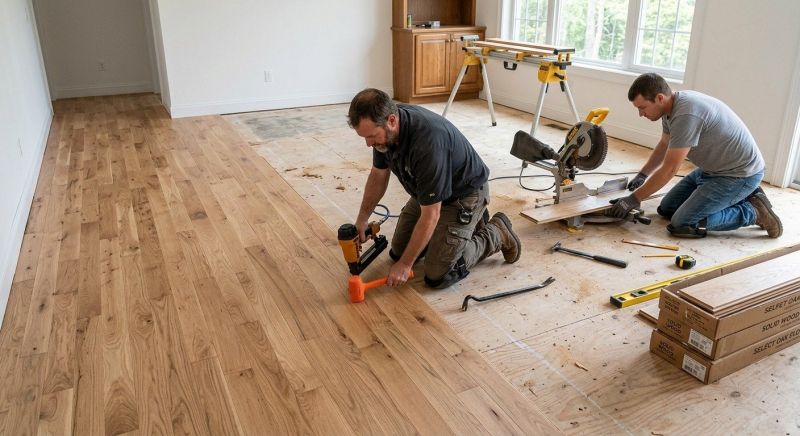 Oak Floor Installation in Salisbury, MD