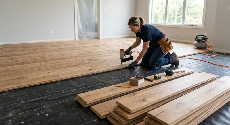 Plank Floor Installation in Ocean City, MD