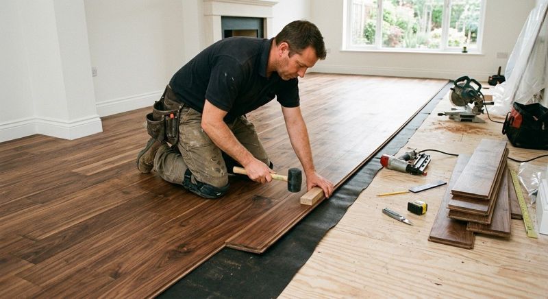 Walnut Flooring Installation in Ocean City, MD