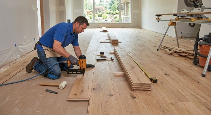 Wide Plank Floor Installation in Ocean City, MD