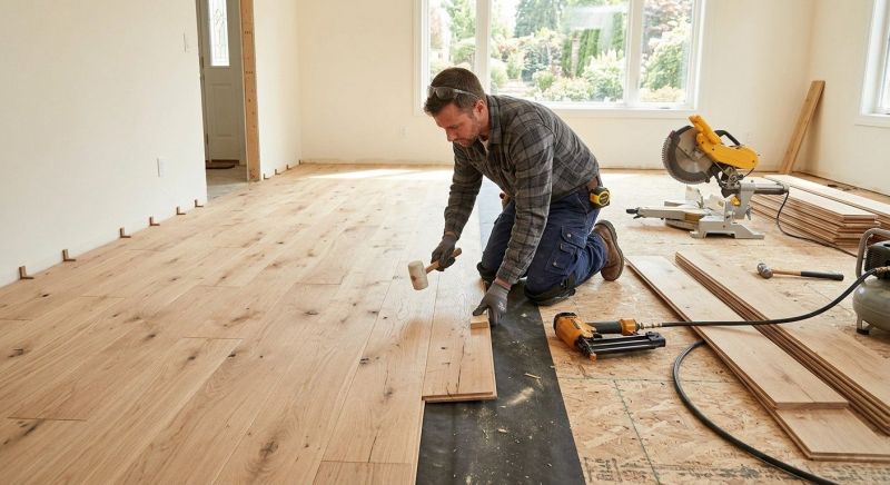 Oak Floor Installation in Millville, DE